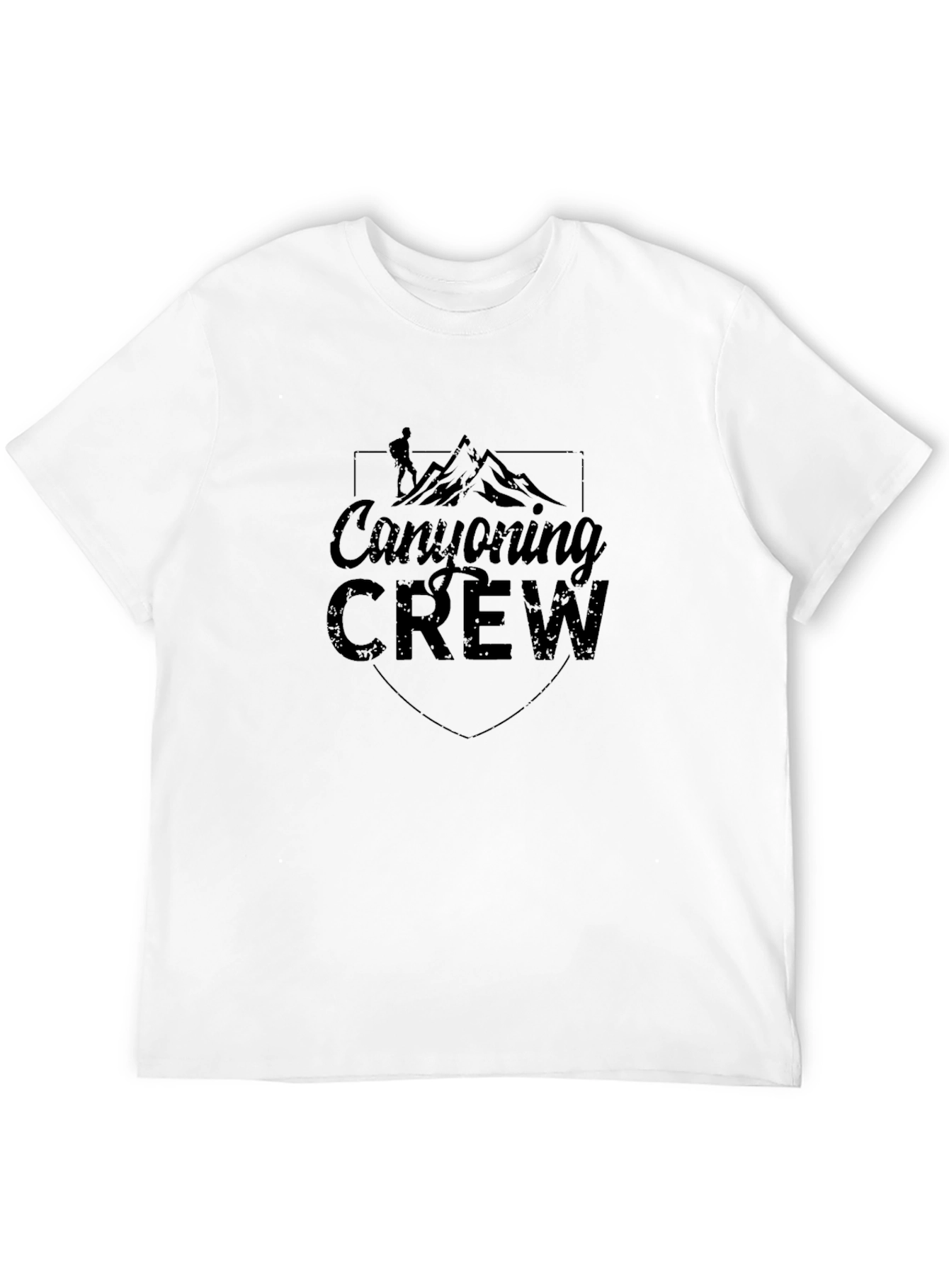 Canyoning Crew Black Graphic T-Shirt
