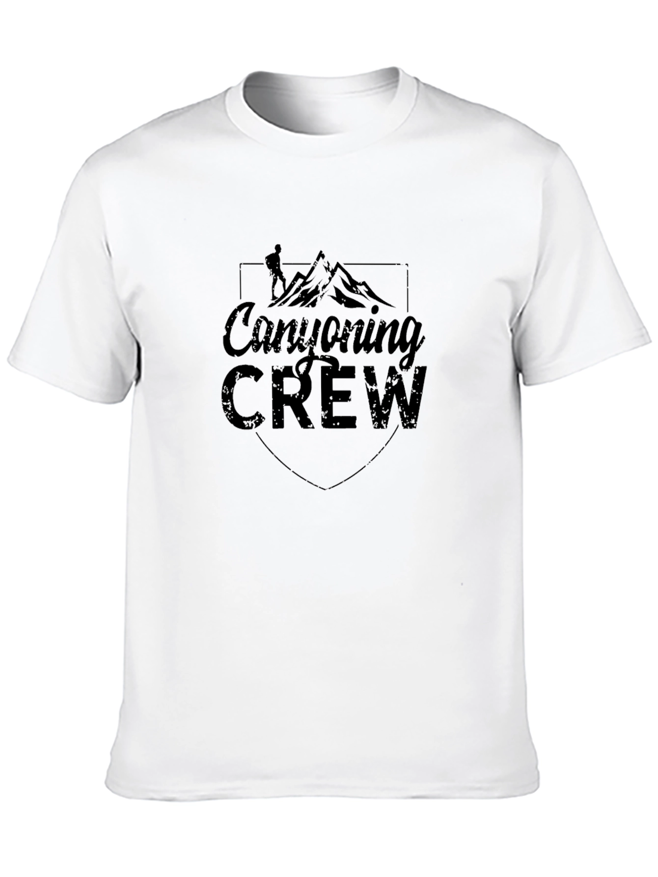 Canyoning Crew Black Graphic T-Shirt