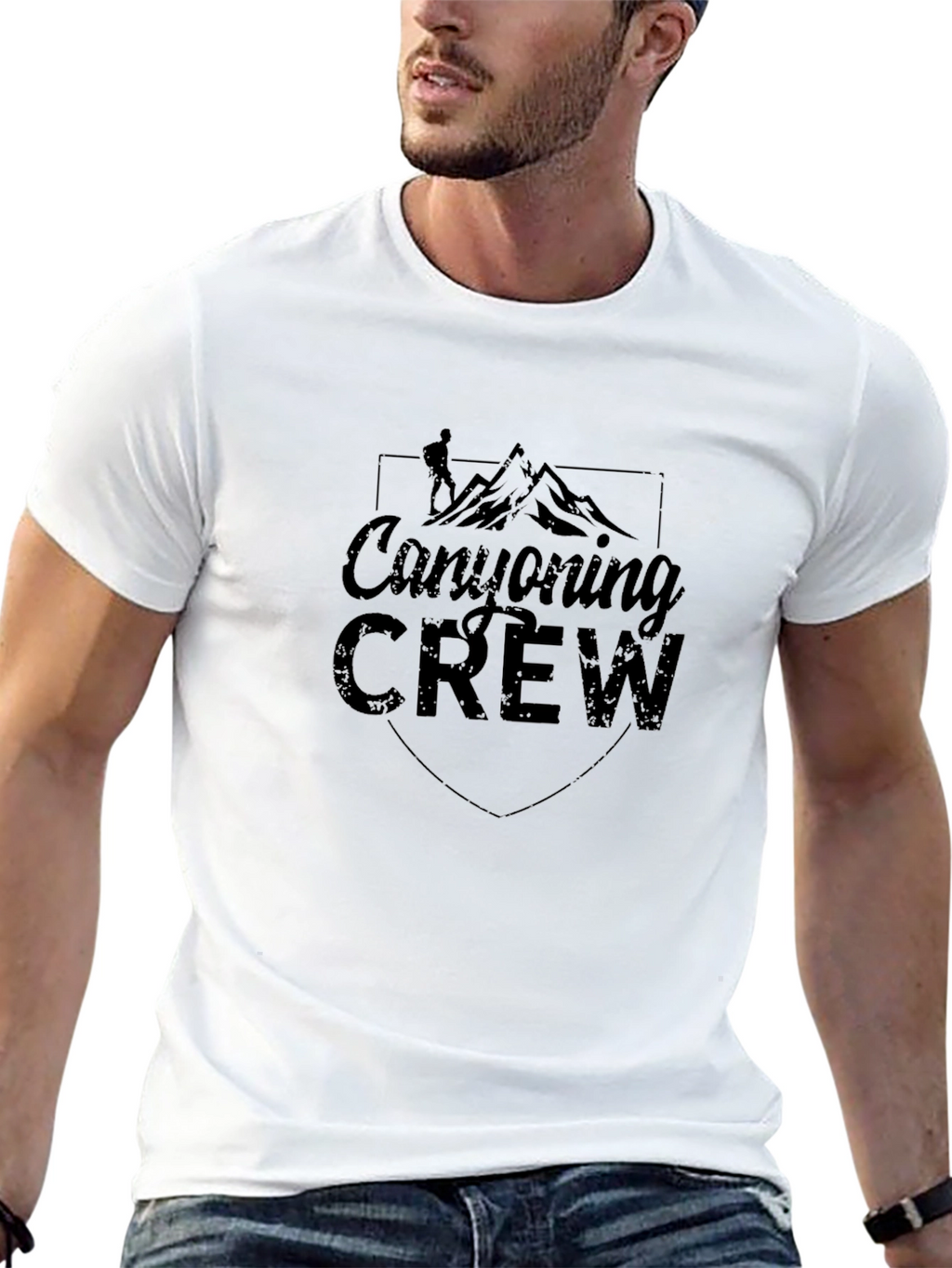 Canyoning Crew Black Graphic T-Shirt