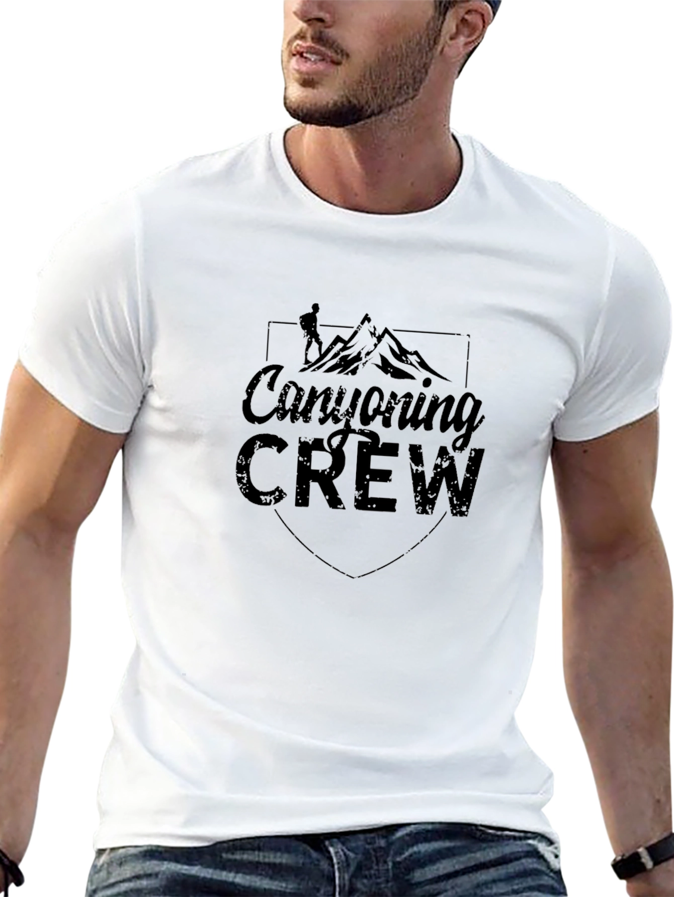 Canyoning Crew Black Graphic T-Shirt