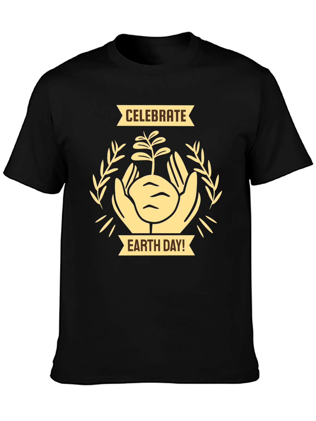 Celebrate Earth Day Black Graphic Tee