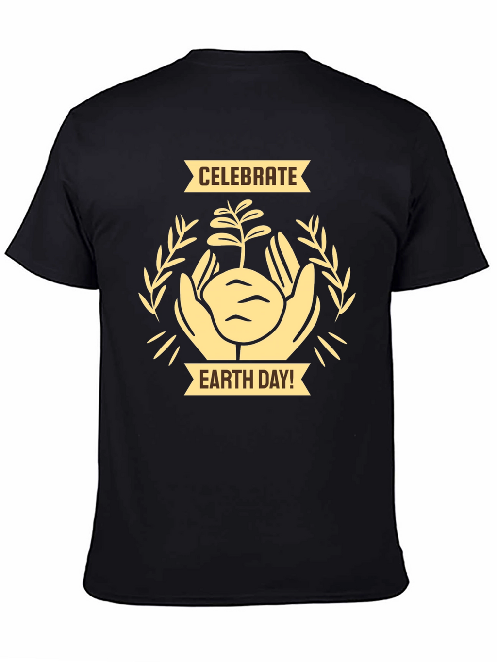 Celebrate Earth Day Black Graphic Tee