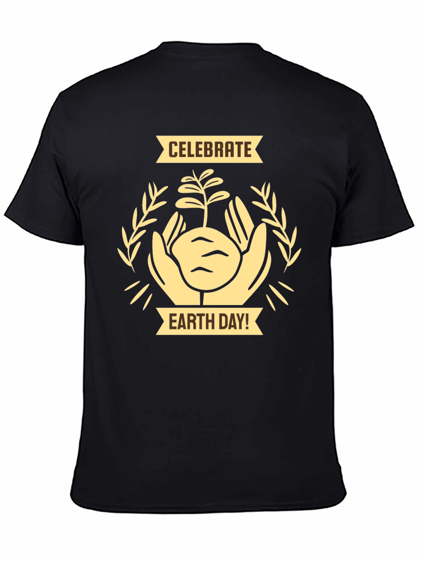 Celebrate Earth Day Black Graphic Tee