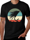 Fly Fishing Lure Retro Graphic T-Shirt