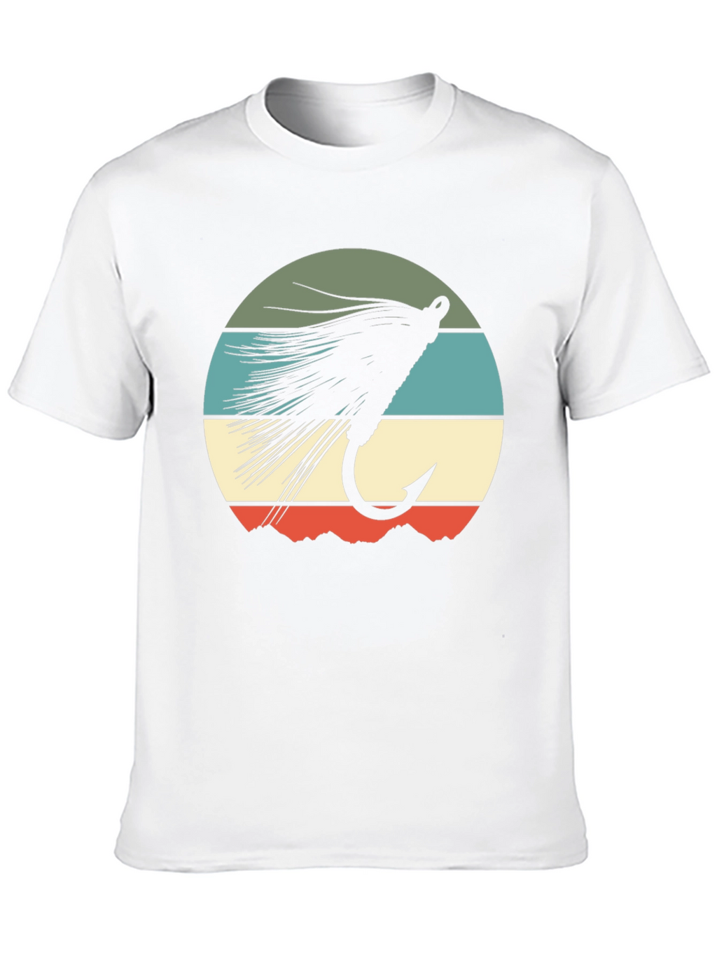 Fly Fishing Lure Retro Graphic T-Shirt