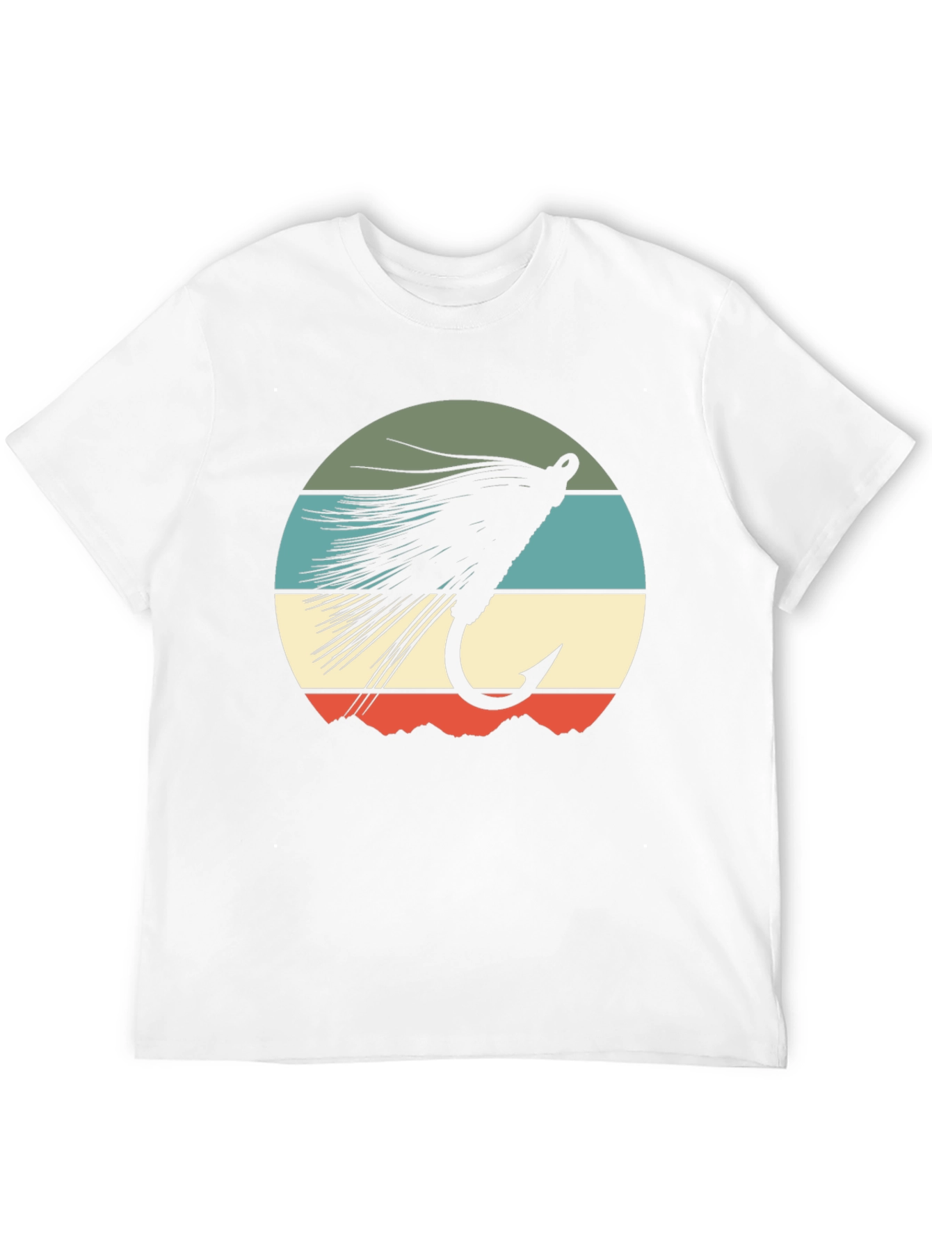 Fly Fishing Lure Retro Graphic T-Shirt