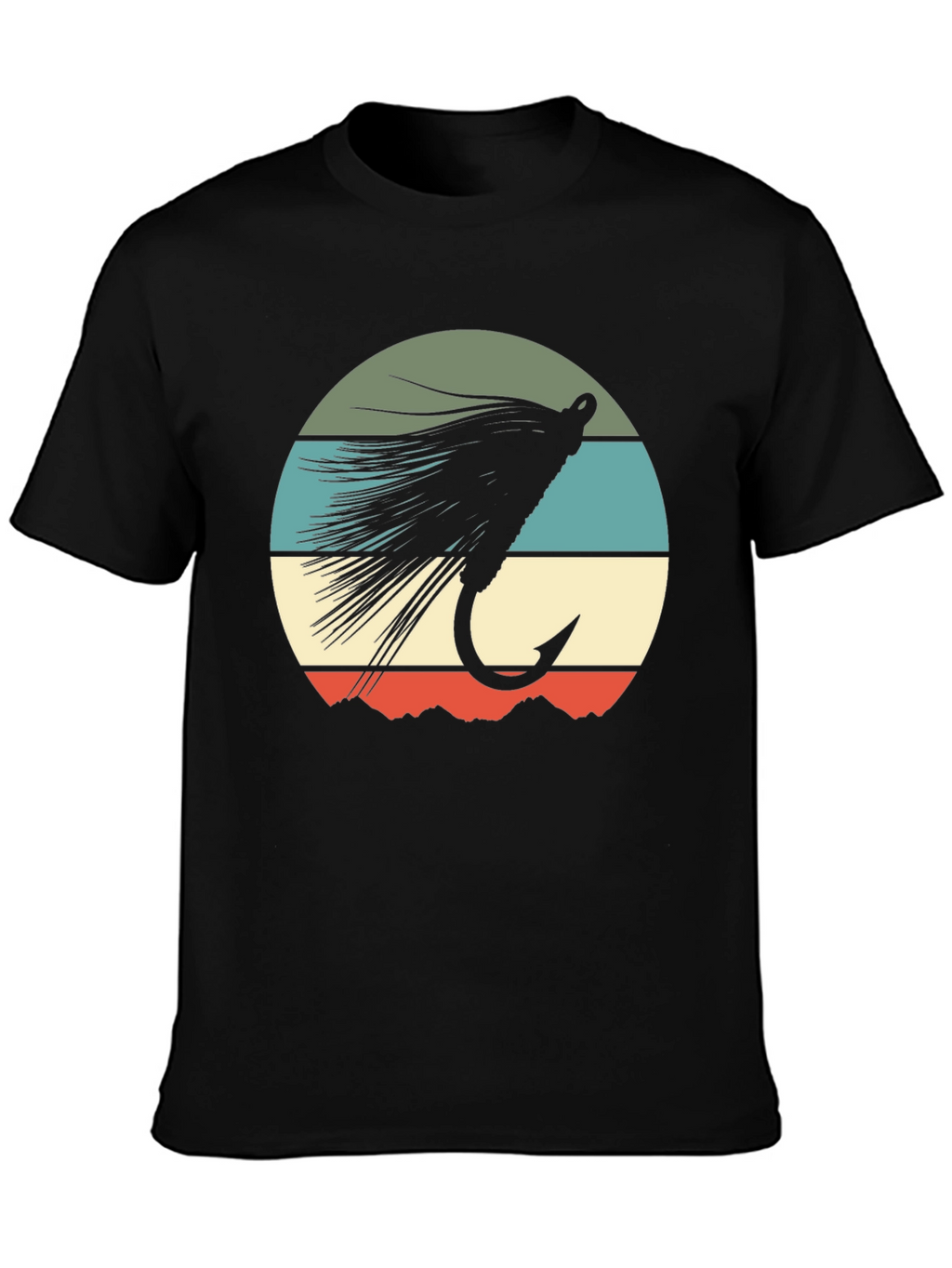 Fly Fishing Lure Retro Graphic T-Shirt