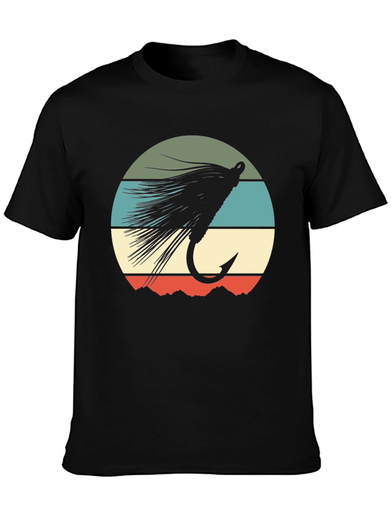 Fly Fishing Lure Retro Graphic T-Shirt