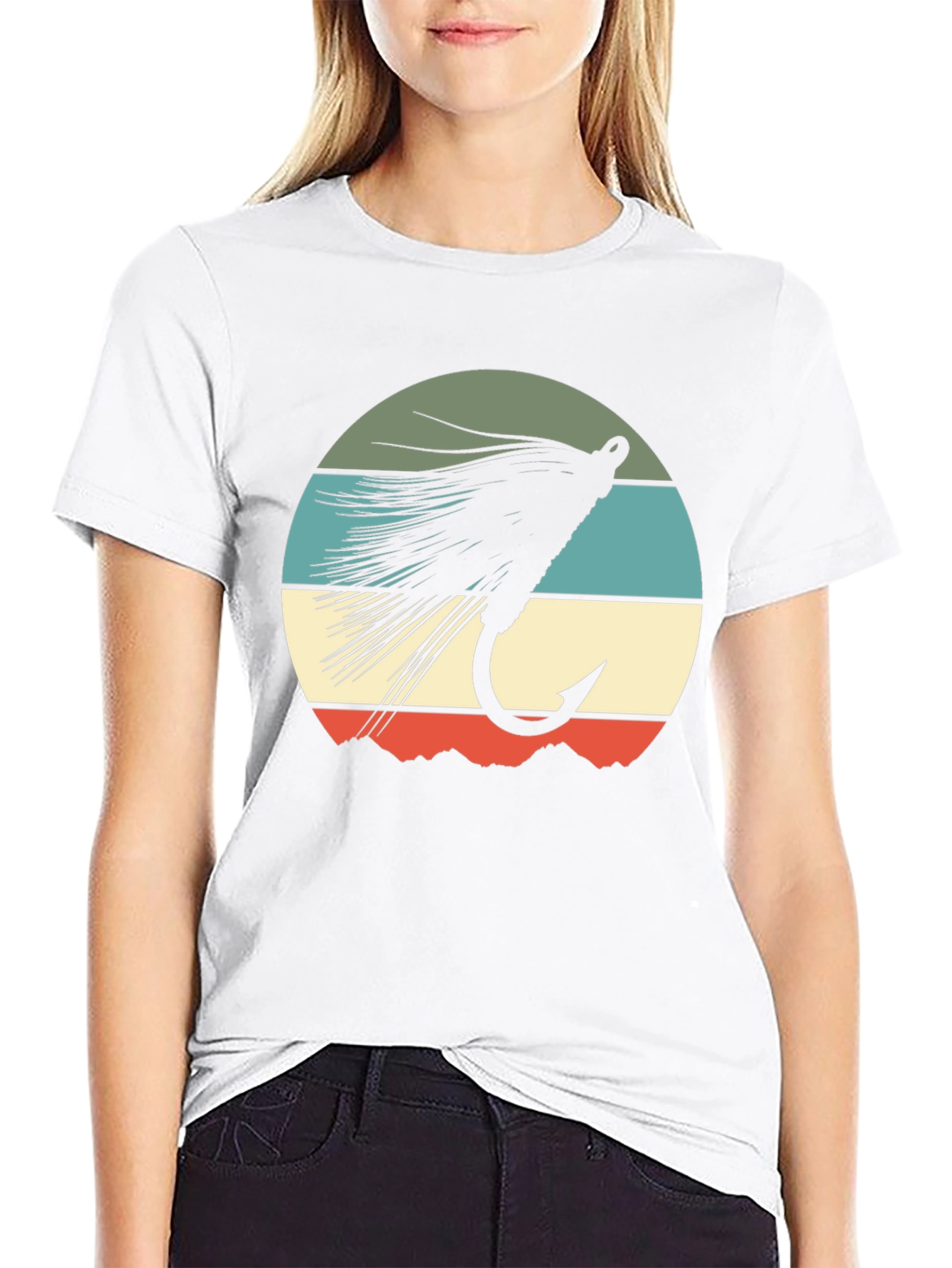Fly Fishing Lure Retro Graphic T-Shirt