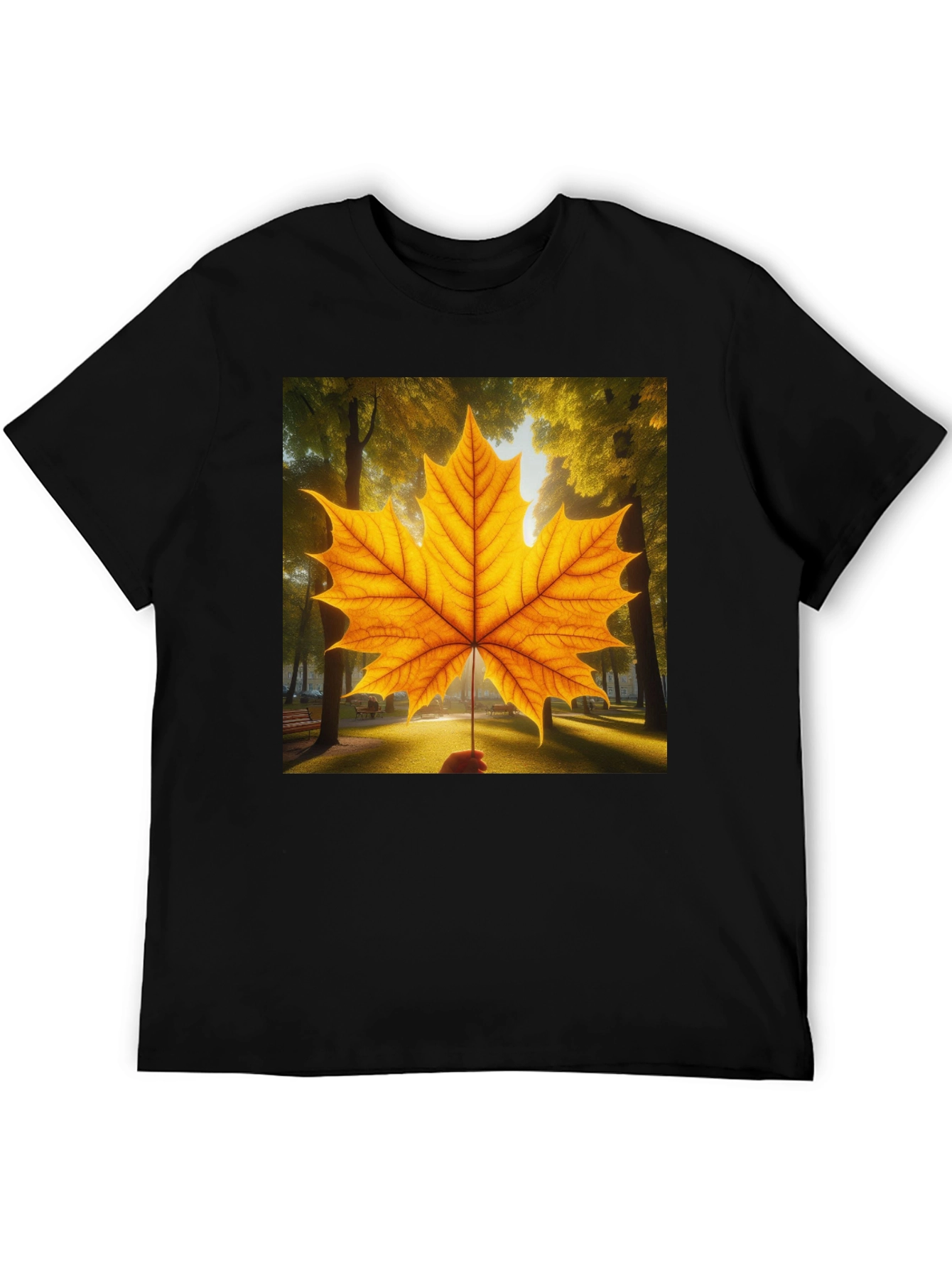 Autumn Maple Leaf Graphic T-Shirt
