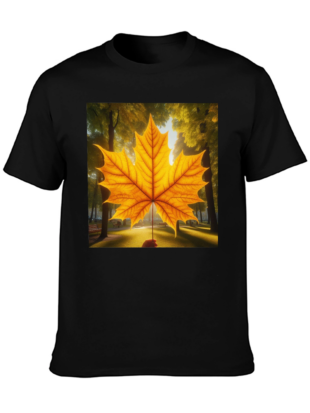 Autumn Maple Leaf Graphic T-Shirt
