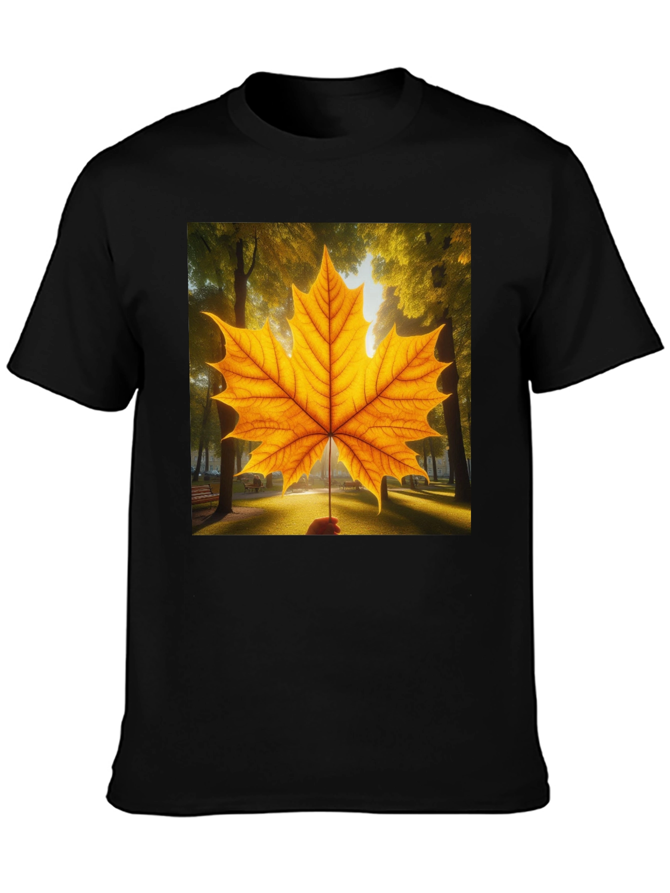 Autumn Maple Leaf Graphic T-Shirt