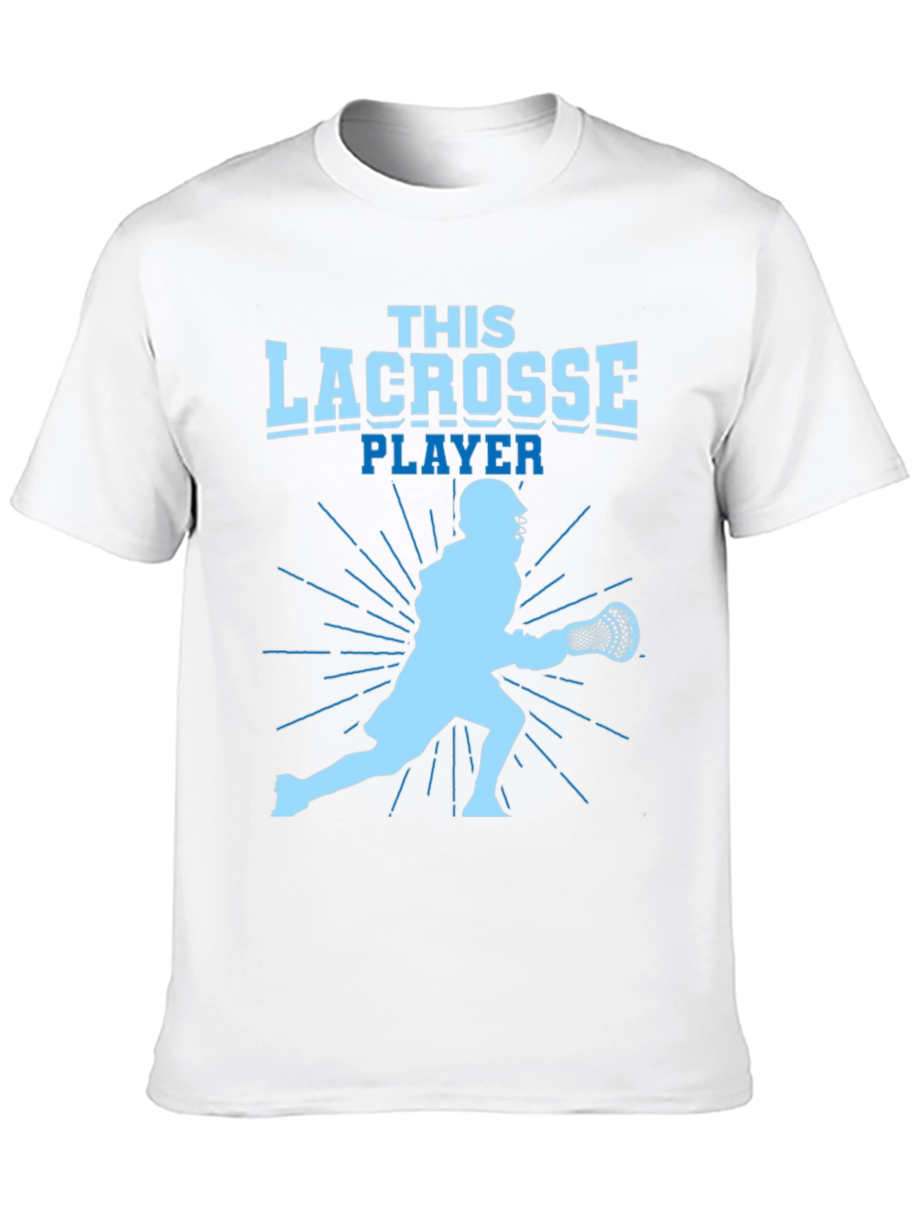 This Lacrosse Player Graphic Tee