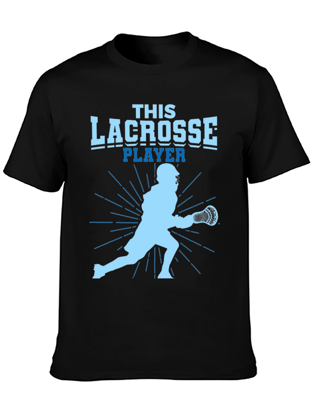 This Lacrosse Player Graphic Tee
