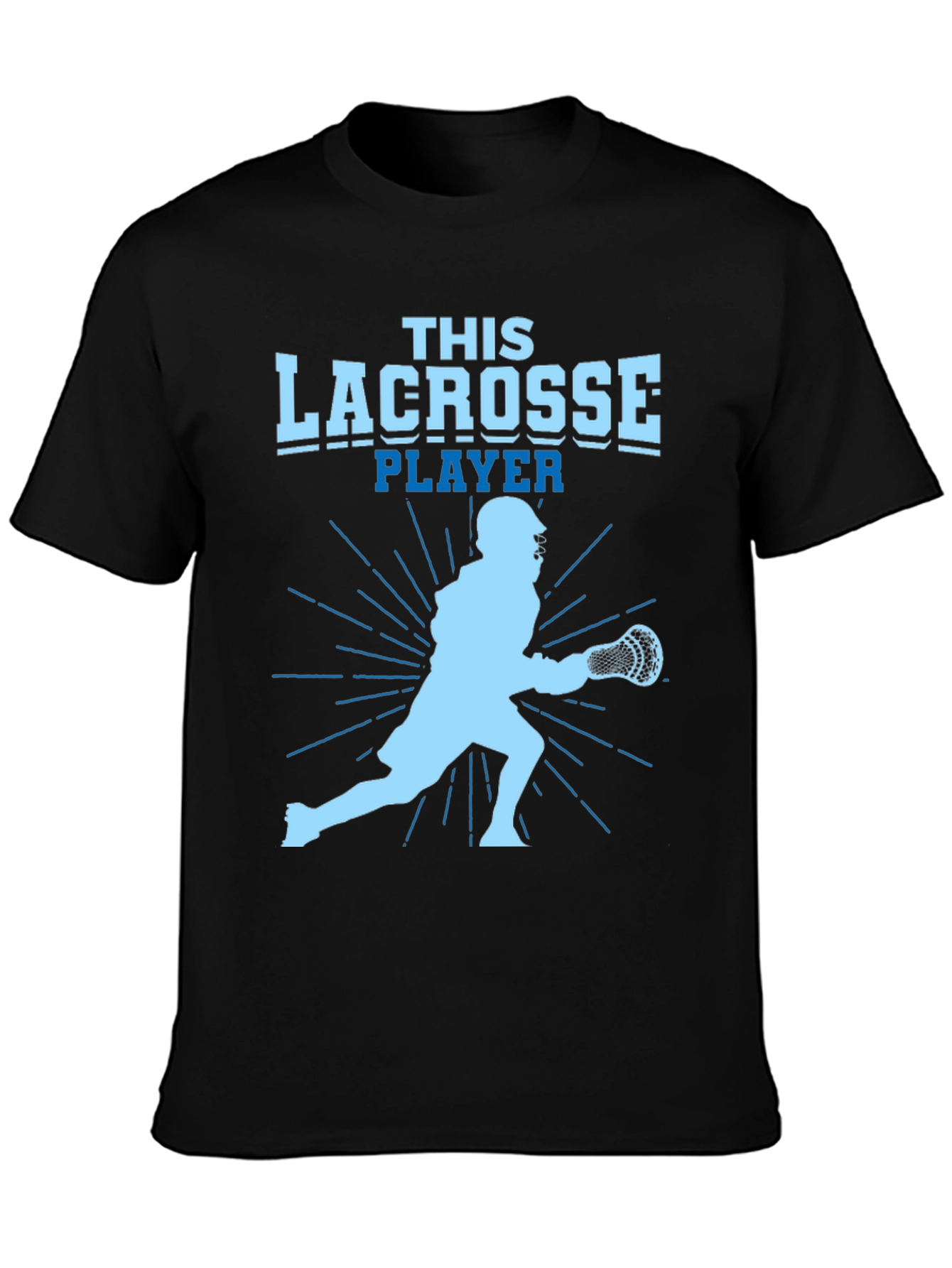 This Lacrosse Player Graphic Tee