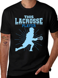 This Lacrosse Player Graphic Tee