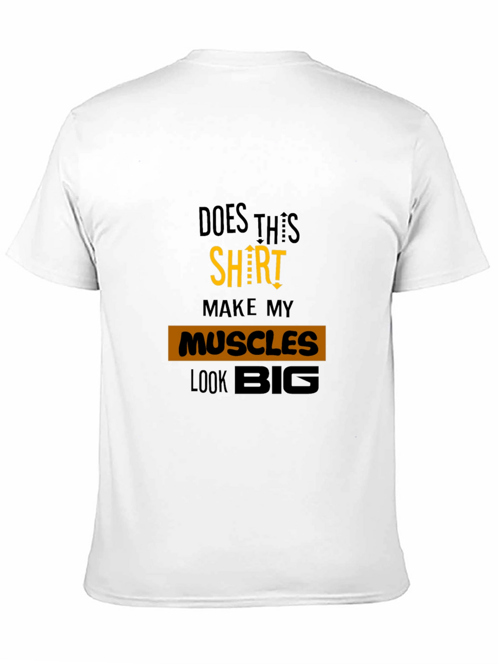Muscle Humor Graphic Tee - Black Cotton T-Shirt