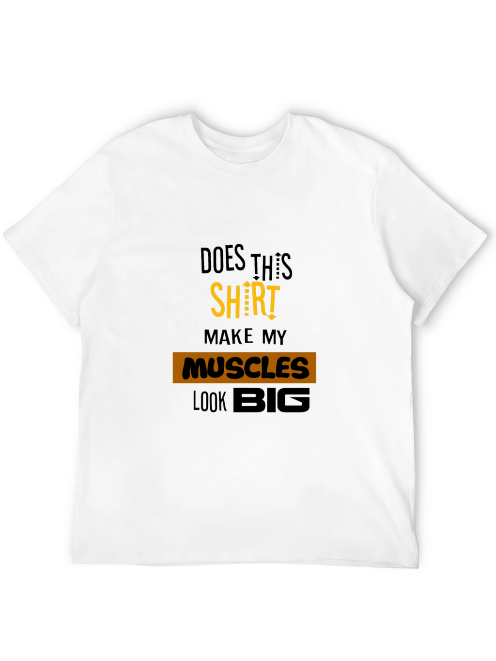 Muscle Humor Graphic Tee - Black Cotton T-Shirt