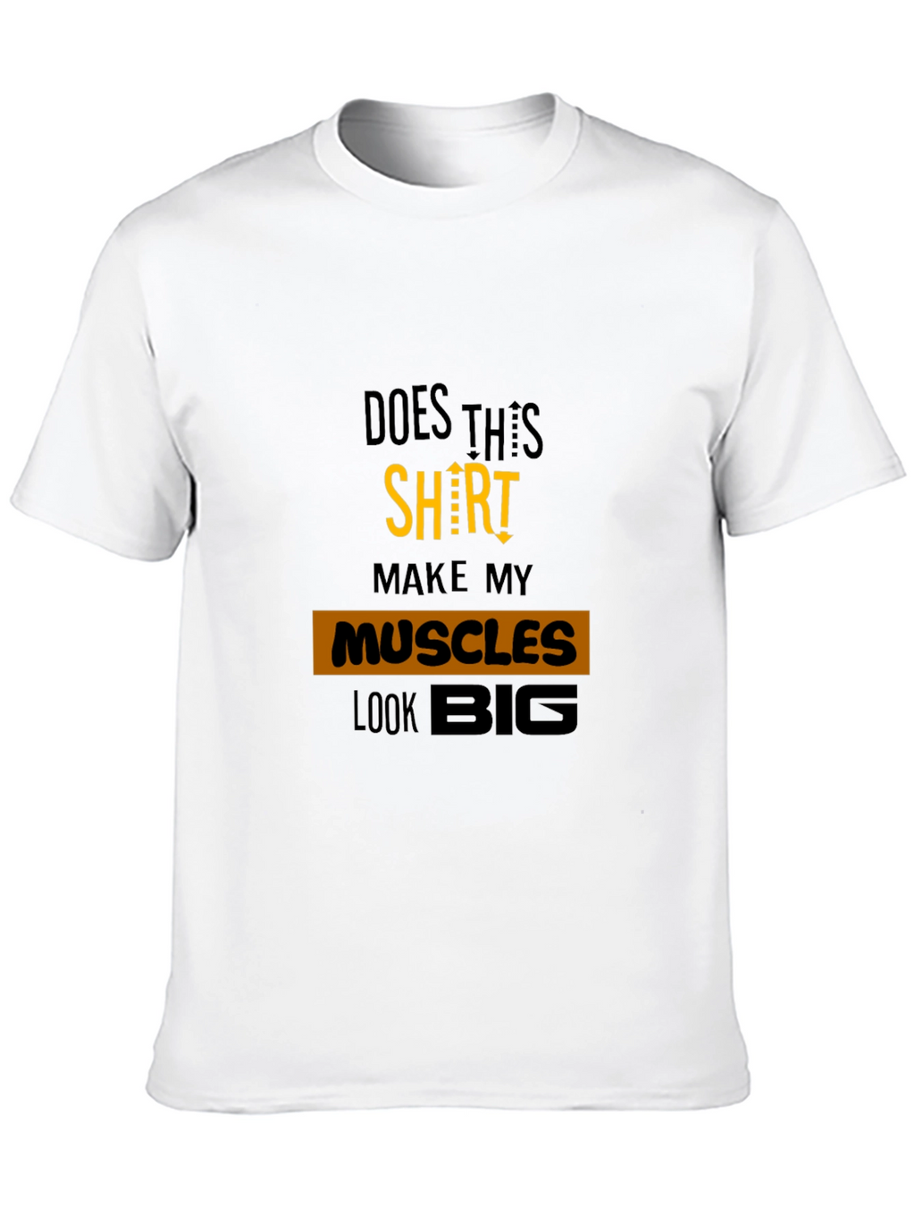 Muscle Humor Graphic Tee - Black Cotton T-Shirt