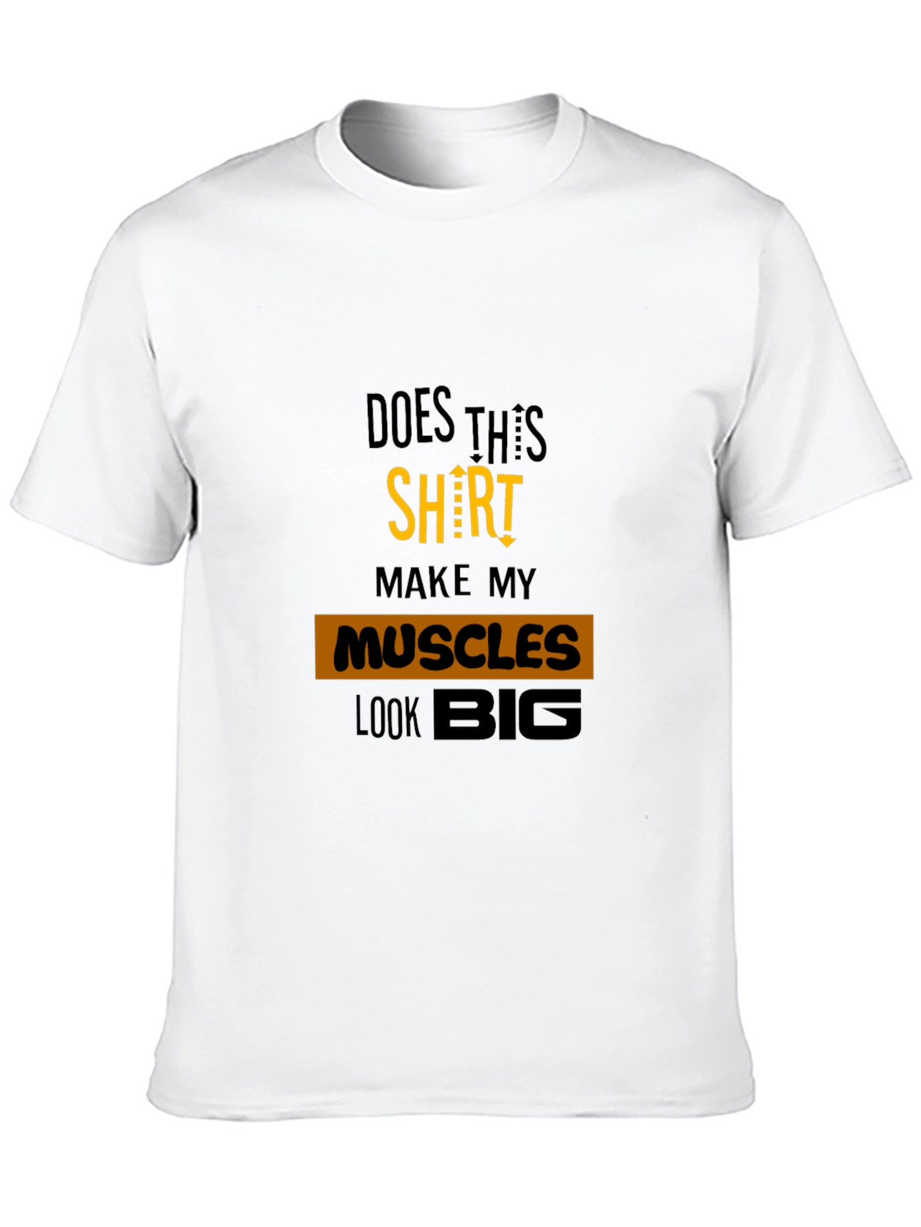 Muscle Humor Graphic Tee - Black Cotton T-Shirt
