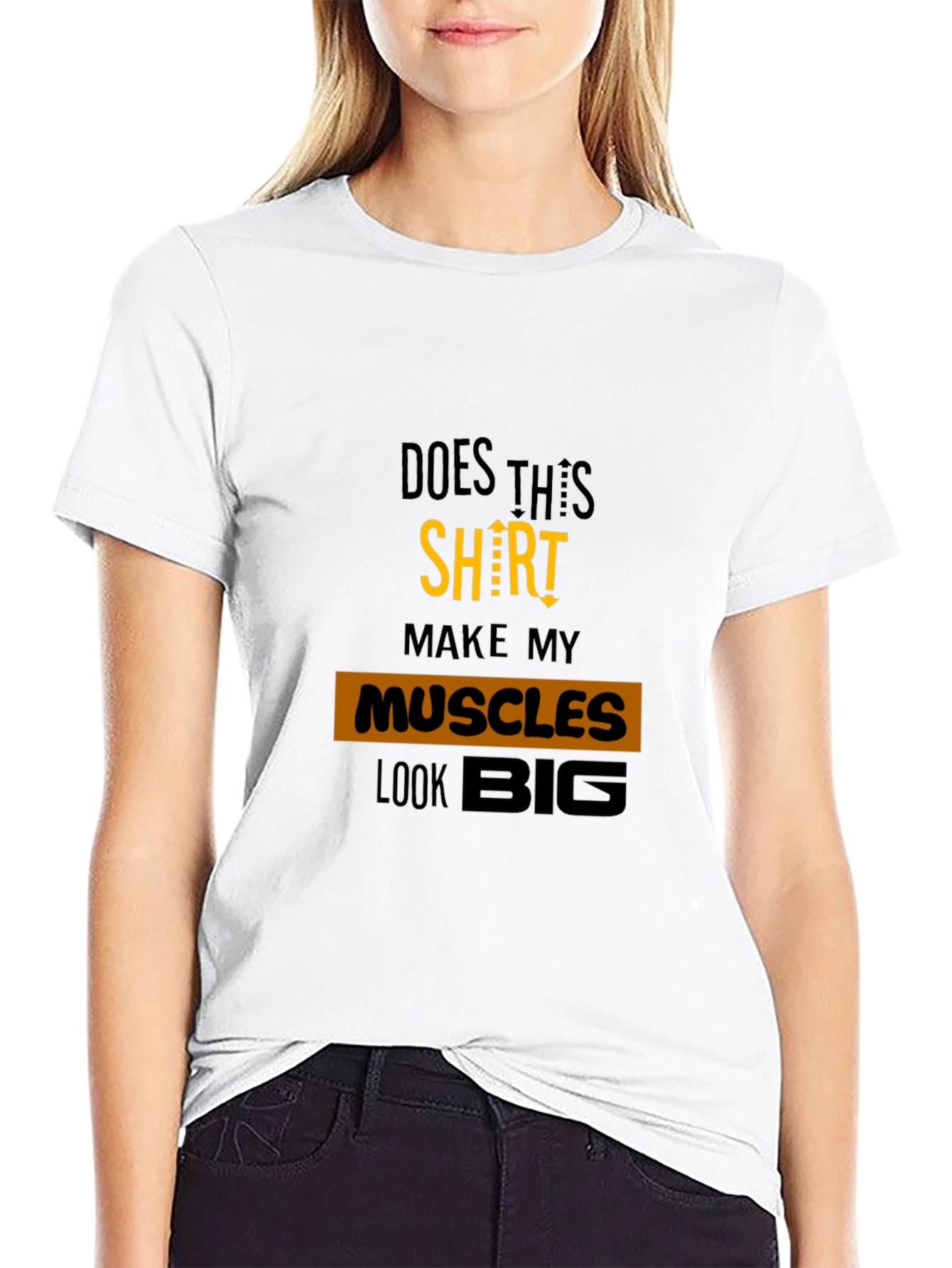Muscle Humor Graphic Tee - Black Cotton T-Shirt