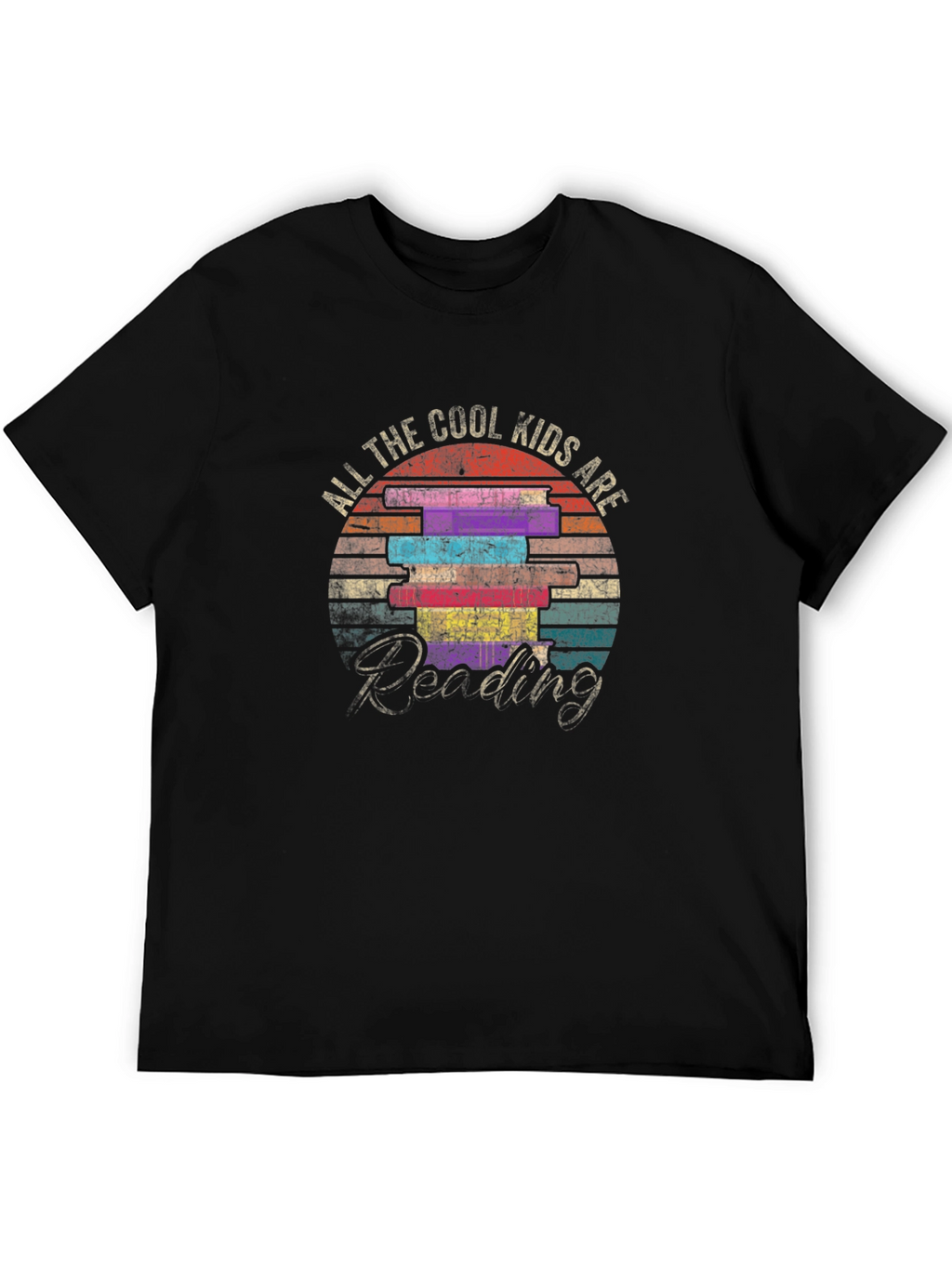 Cool Kids Reading Graphic Tee - Black