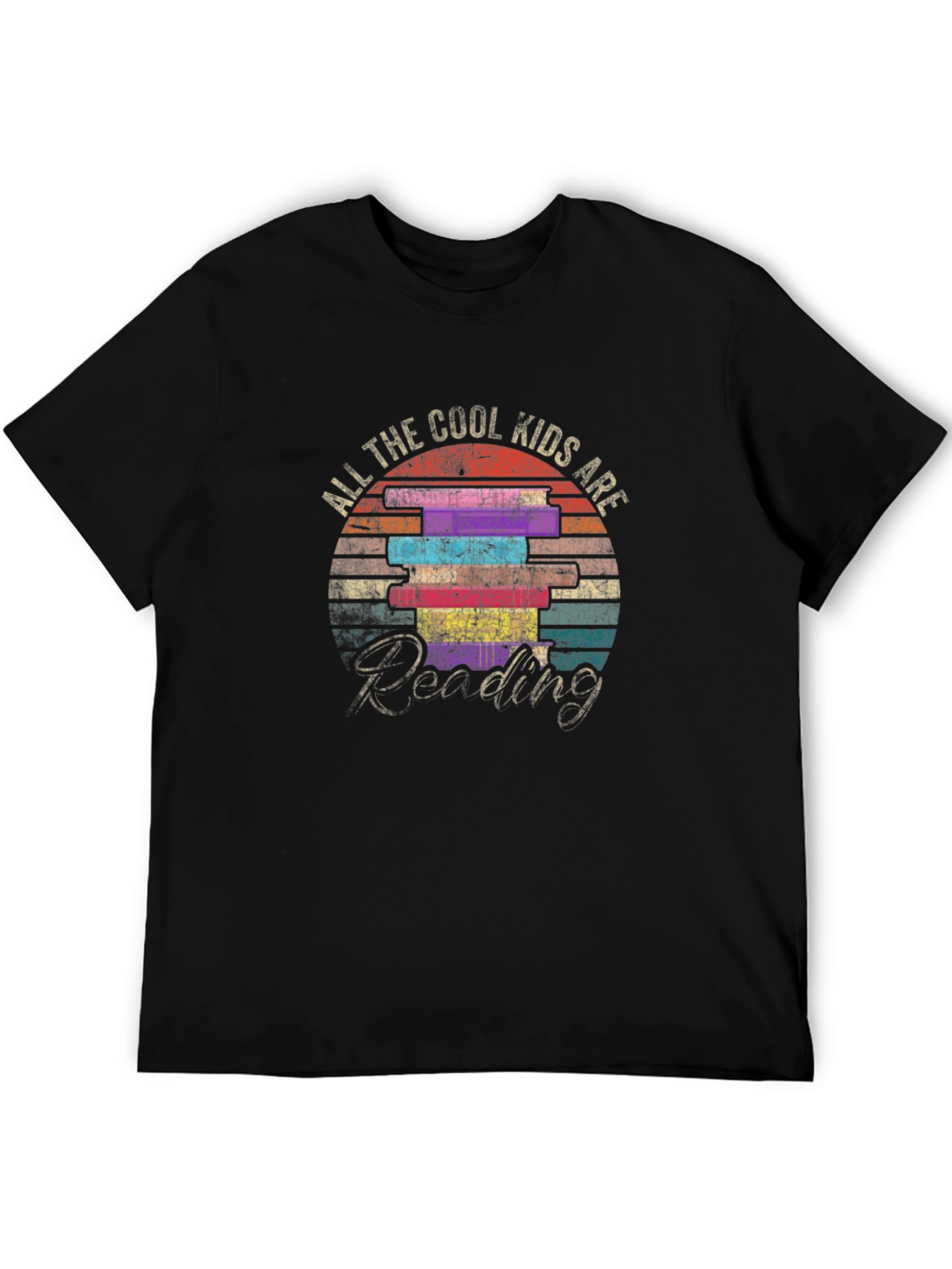 Cool Kids Reading Graphic Tee - Black