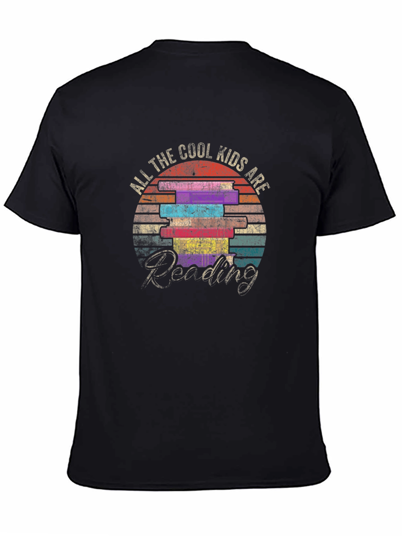 Cool Kids Reading Graphic Tee - Black