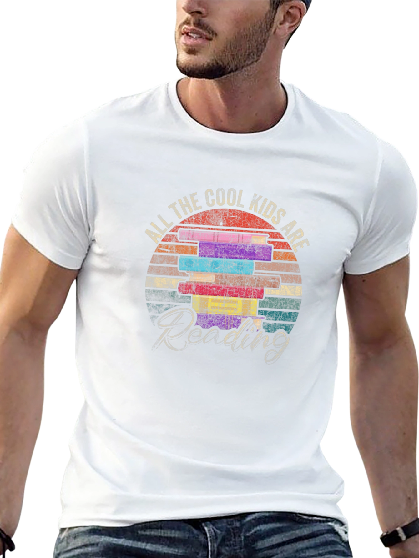 Cool Kids Reading Graphic Tee - Black