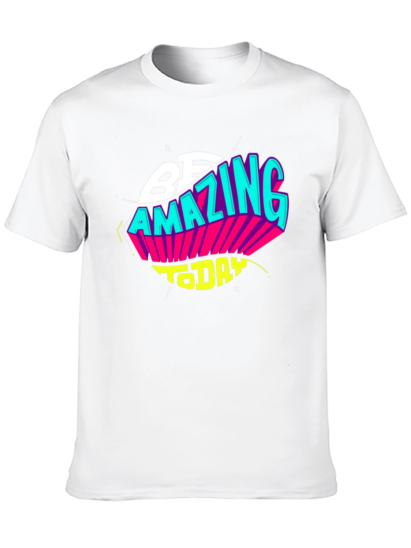 Be Amazing Today Black Graphic T-Shirt