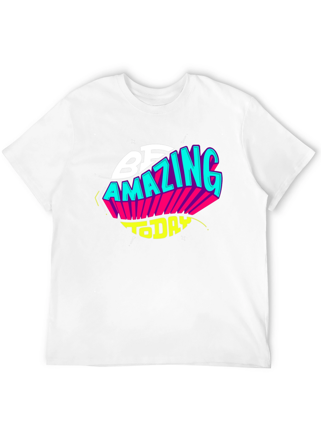 Be Amazing Today Black Graphic T-Shirt
