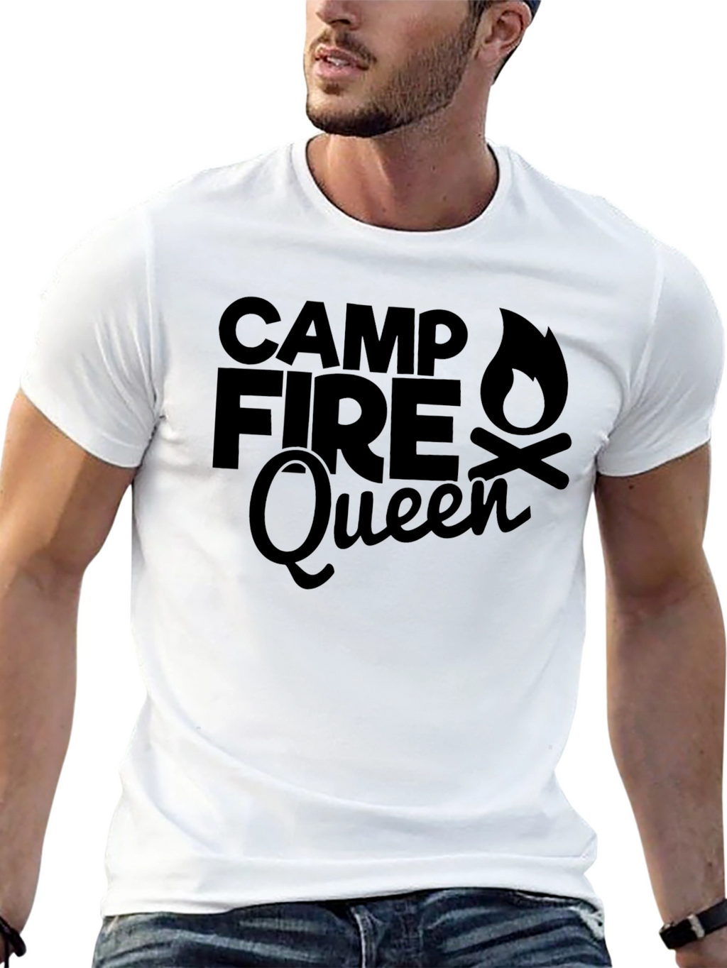 Campfire Queen T-Shirt - Camping Graphic Tee