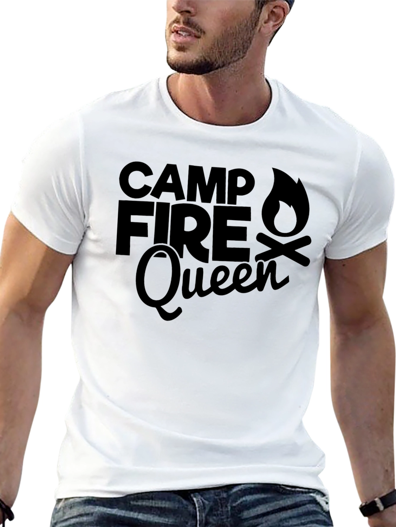Campfire Queen T-Shirt - Camping Graphic Tee