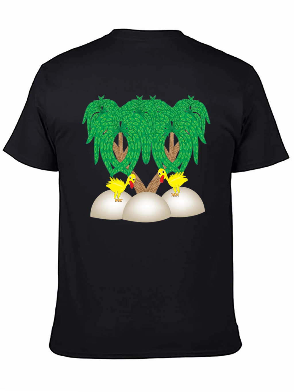 Funny Chicken Palm Tree T-Shirt