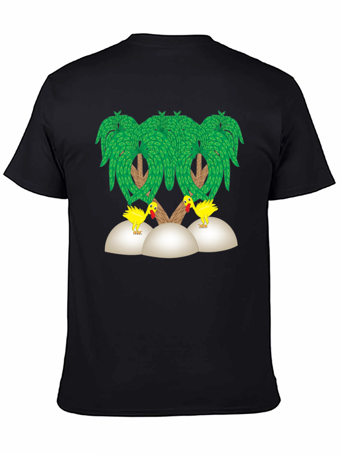 Funny Chicken Palm Tree T-Shirt