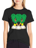 Funny Chicken Palm Tree T-Shirt