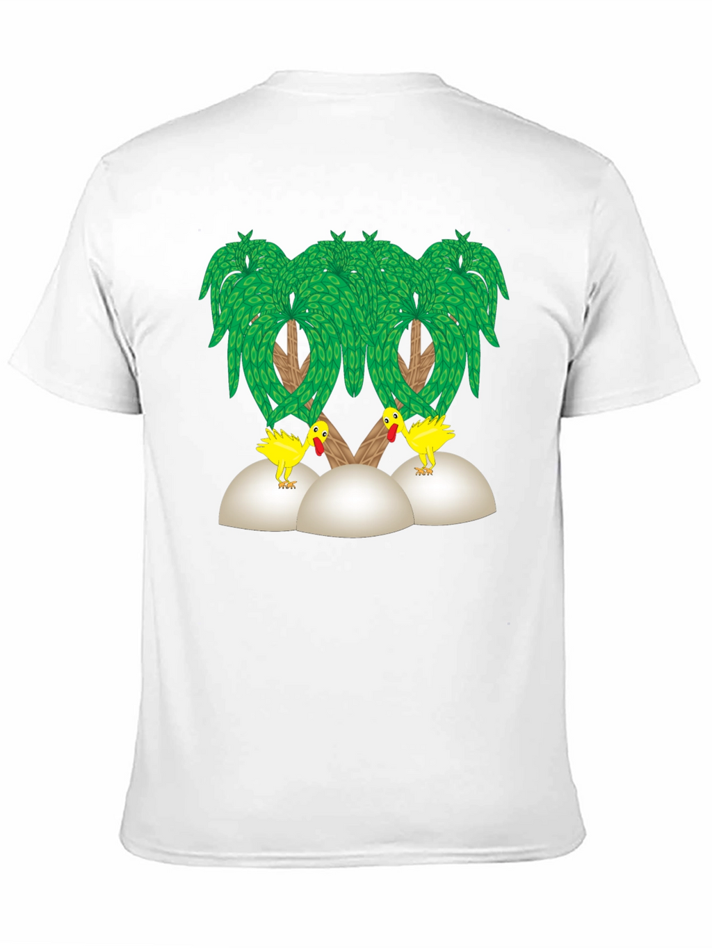 Funny Chicken Palm Tree T-Shirt