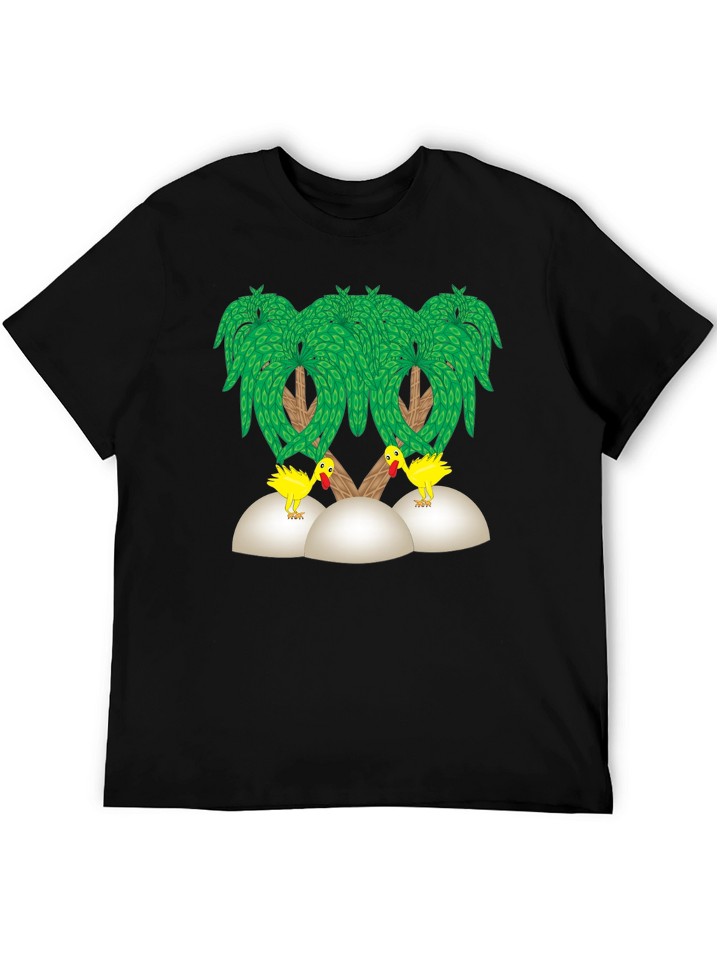 Funny Chicken Palm Tree T-Shirt