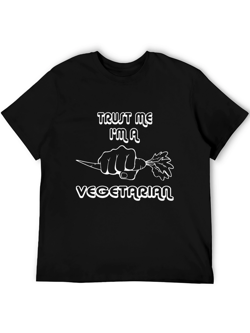Trust Me Im A Vegetarian Black T-Shirt