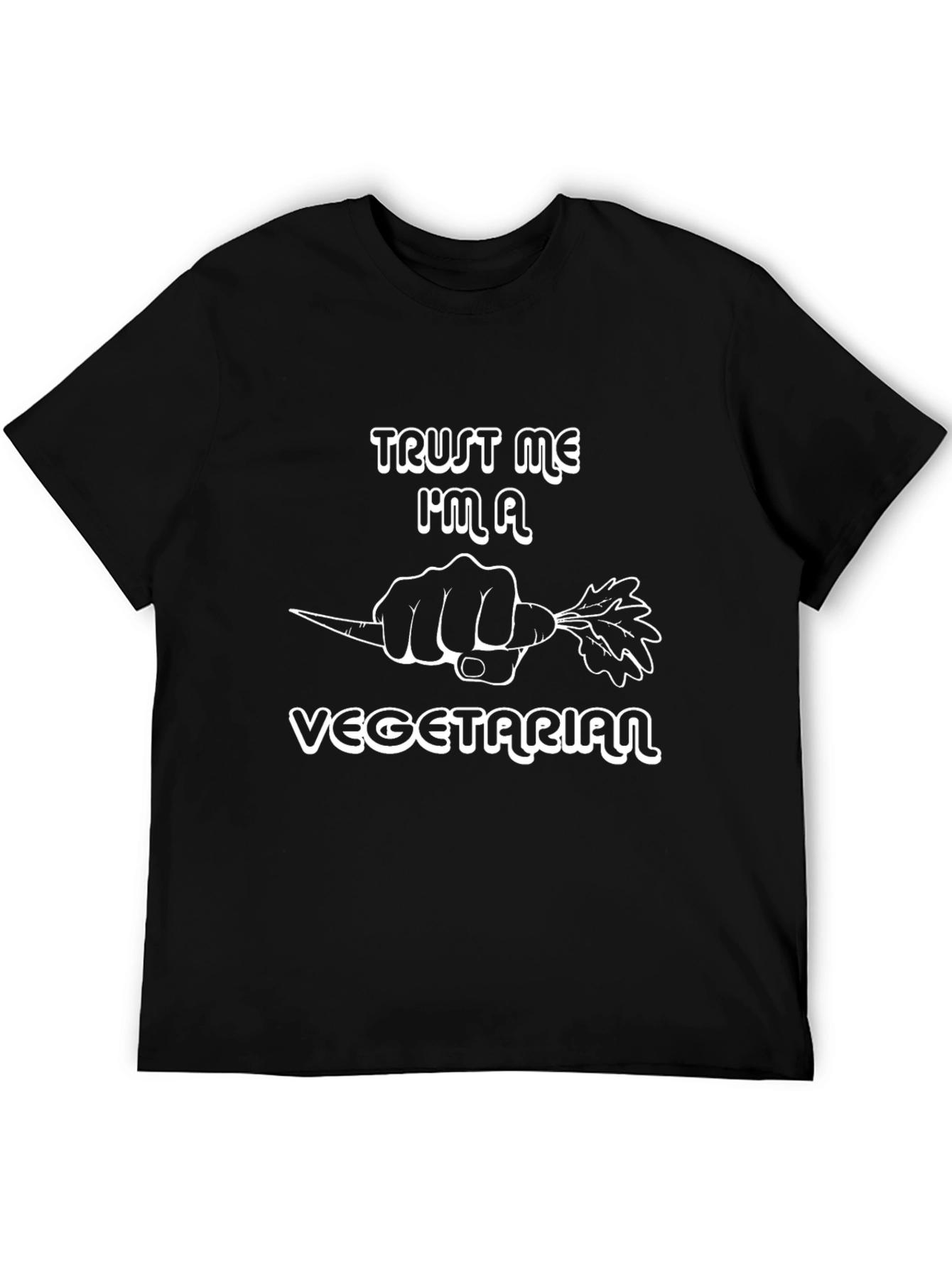 Trust Me Im A Vegetarian Black T-Shirt