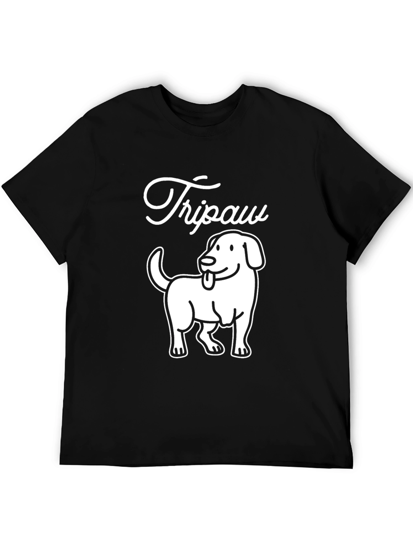 Tripaw Dog T-Shirt - Novelty Graphic Tee