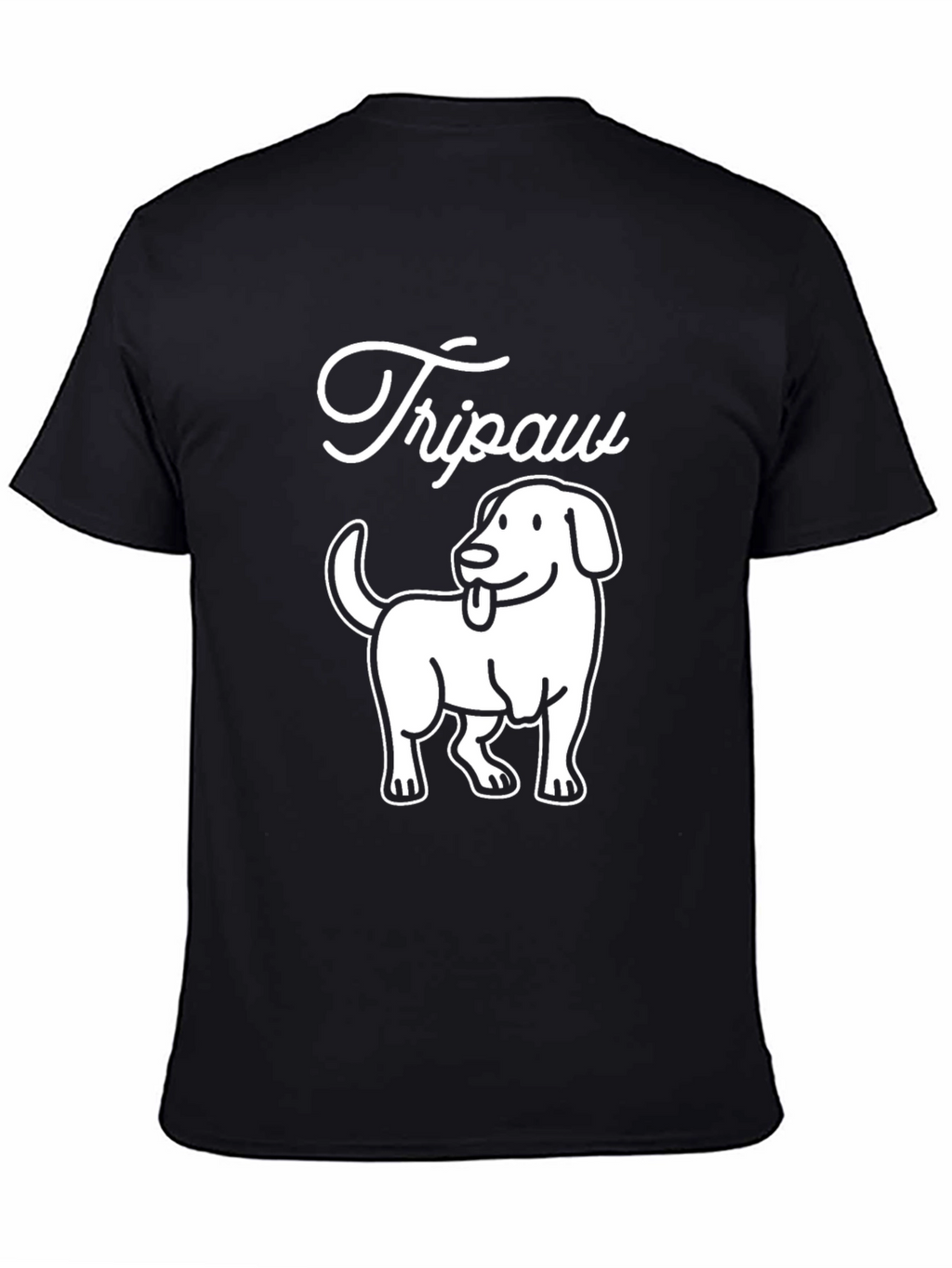 Tripaw Dog T-Shirt - Novelty Graphic Tee