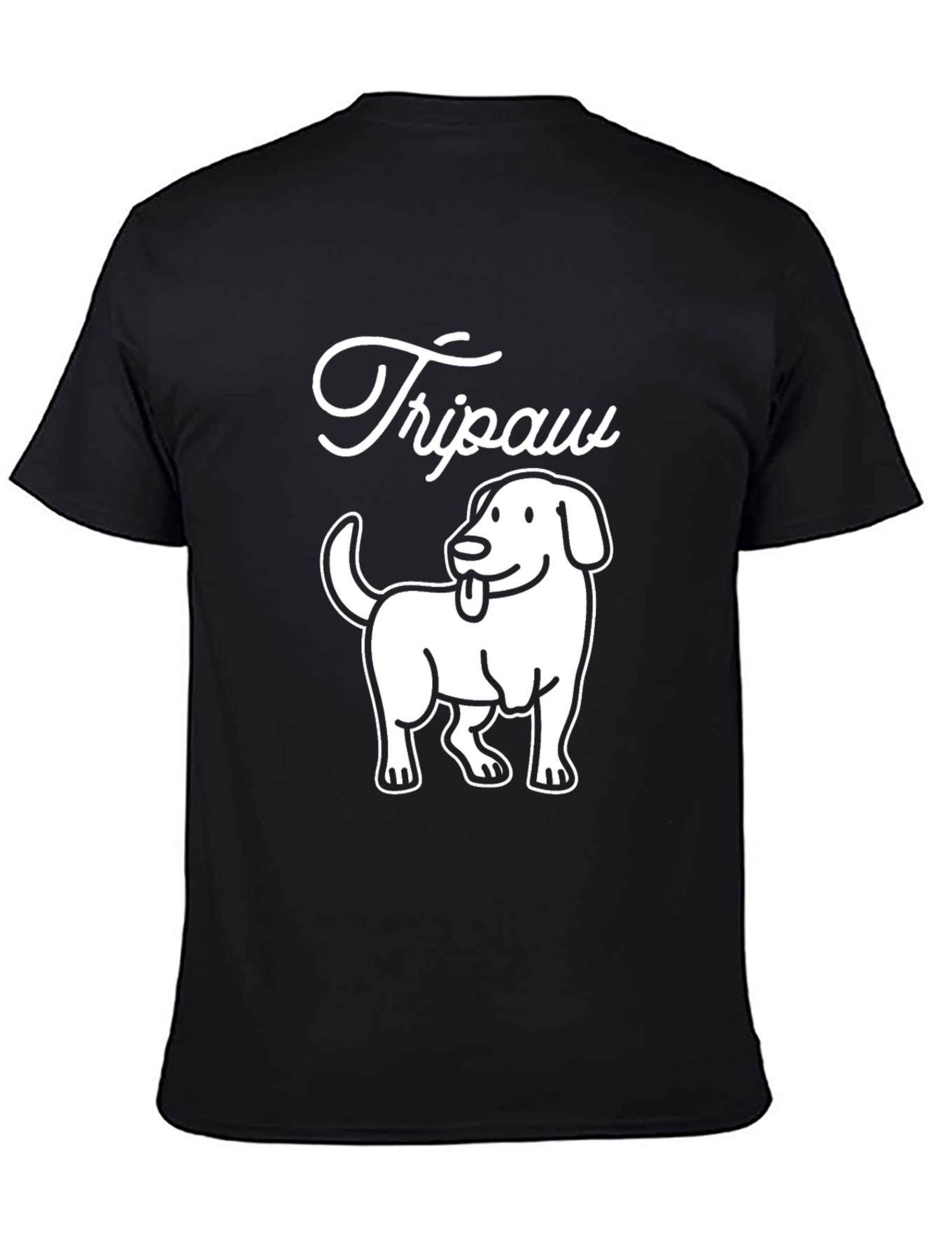 Tripaw Dog T-Shirt - Novelty Graphic Tee