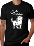 Tripaw Dog T-Shirt - Novelty Graphic Tee