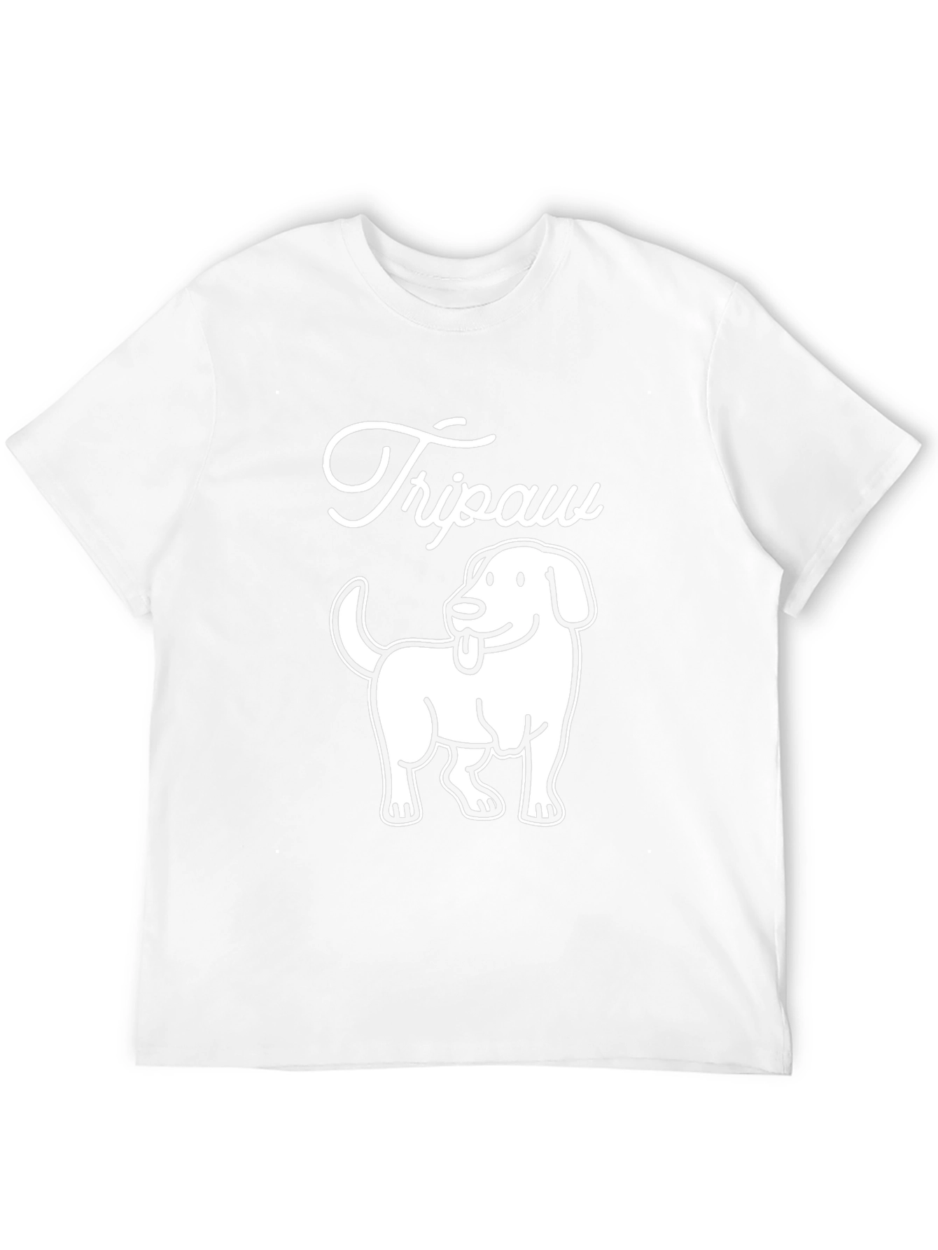 Tripaw Dog T-Shirt - Novelty Graphic Tee