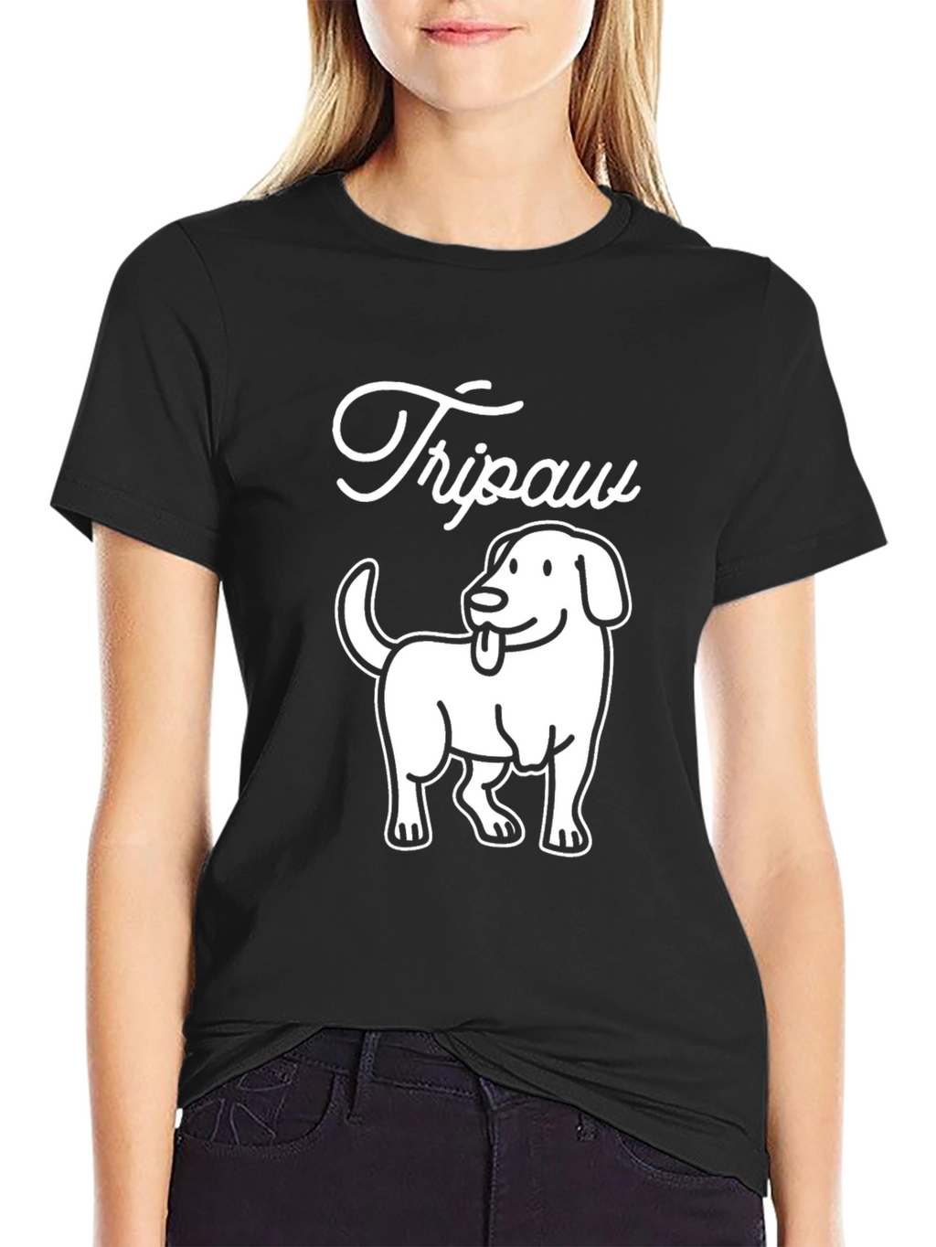 Tripaw Dog T-Shirt - Novelty Graphic Tee