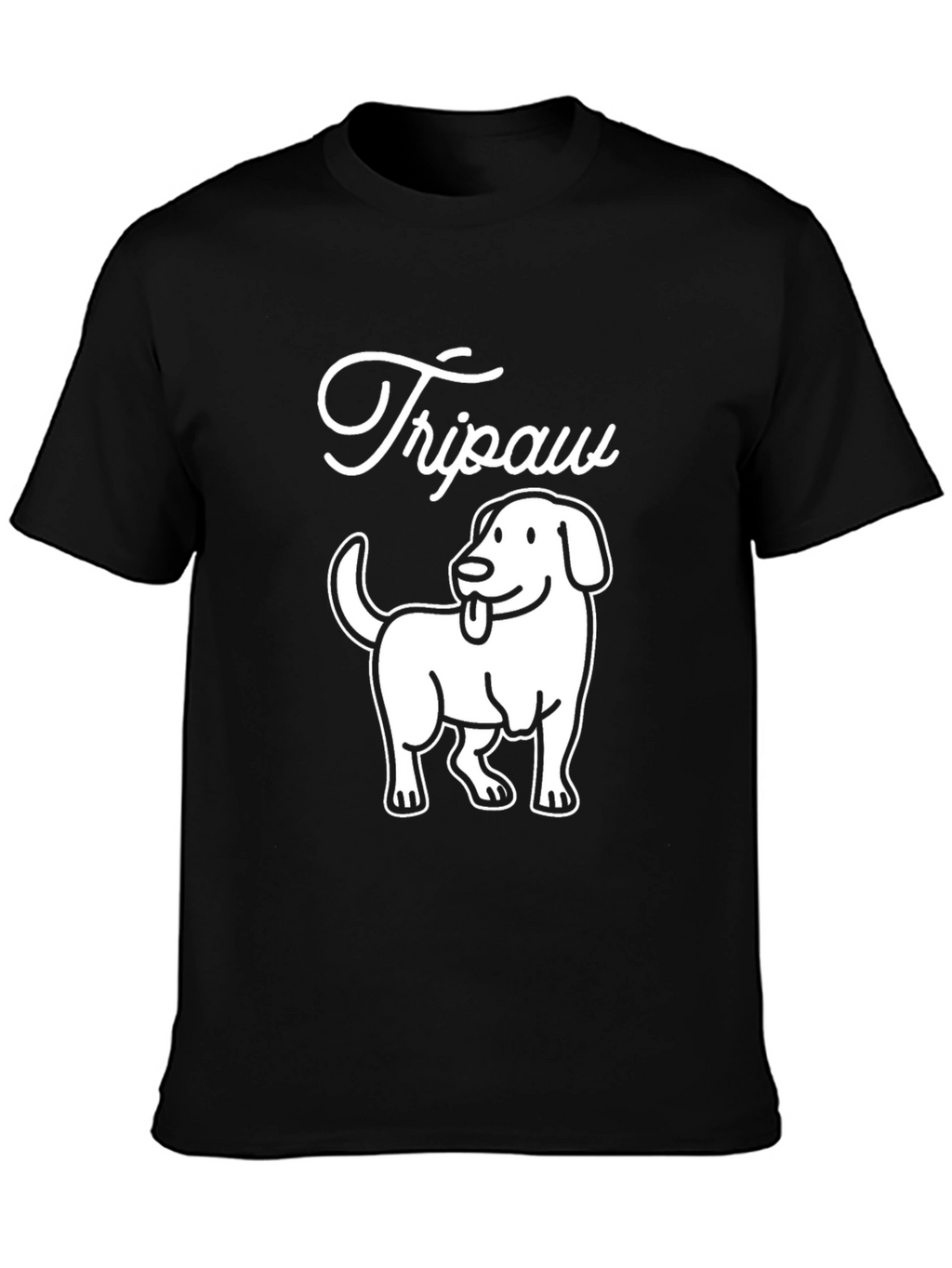 Tripaw Dog T-Shirt - Novelty Graphic Tee