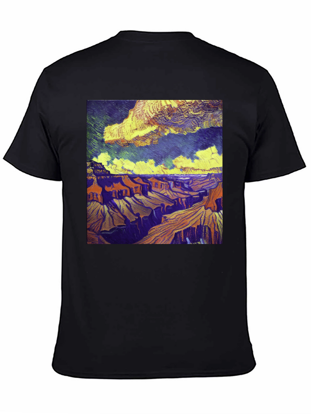 Grand Canyon Art Print Black T-Shirt