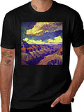 Grand Canyon Art Print Black T-Shirt