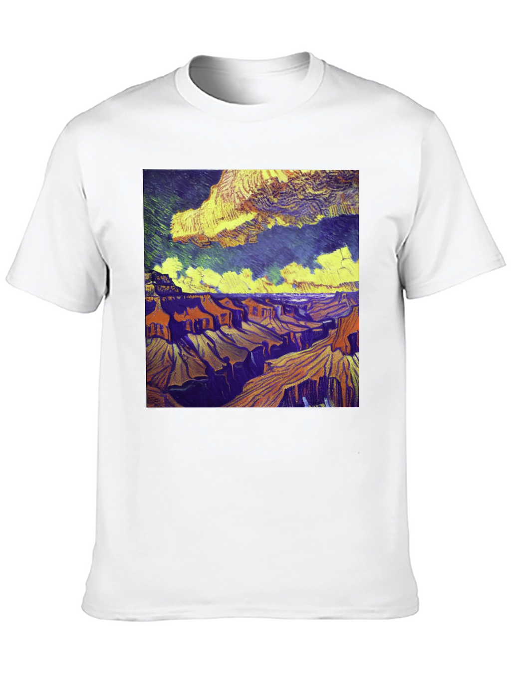 Grand Canyon Art Print Black T-Shirt